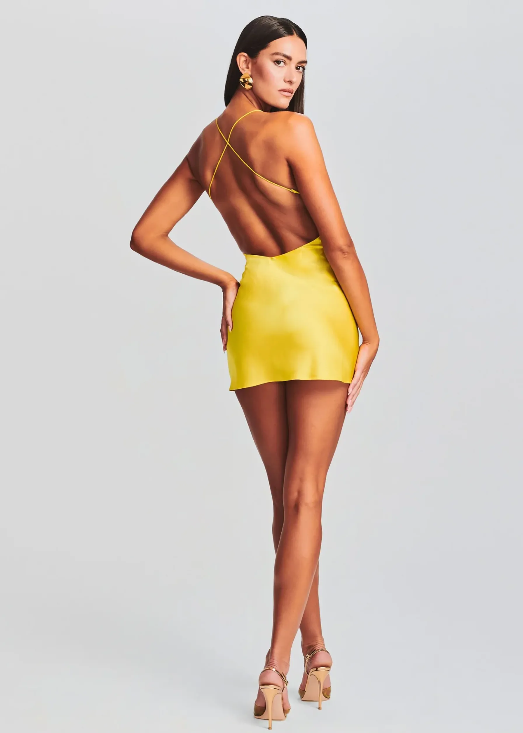 Retrofete Clever Silk Mini Dress Citric Store