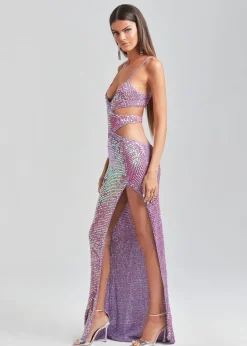 Retrofete Coco Crochet Dress Iridescent Lilac/Pink Flash Sale