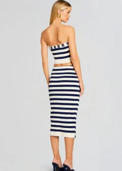 Retrofete Constance Knit Top Cream/ Navy Cheap
