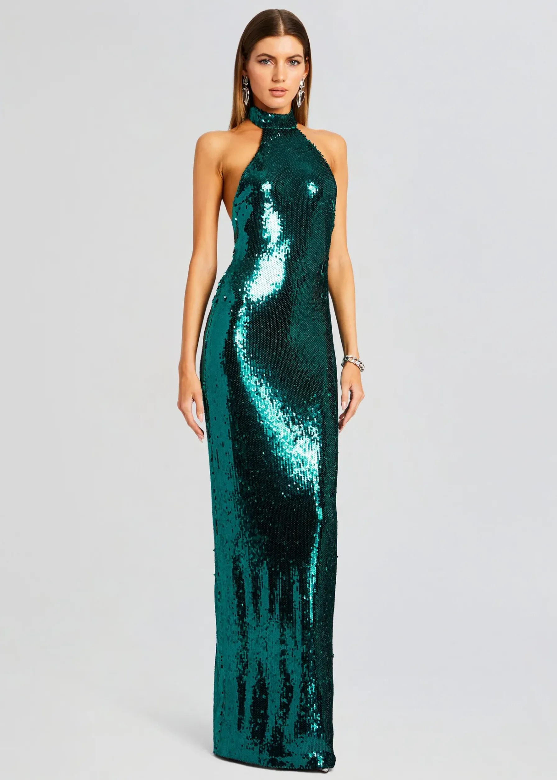 Retrofete Cora Sequin Dress Aquamarine Clearance