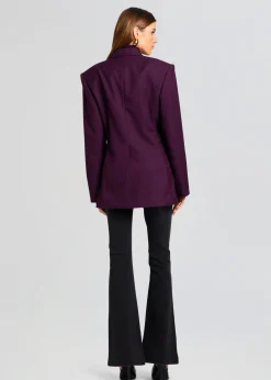 Retrofete Cosmo Blazer Eggplant Best Sale
