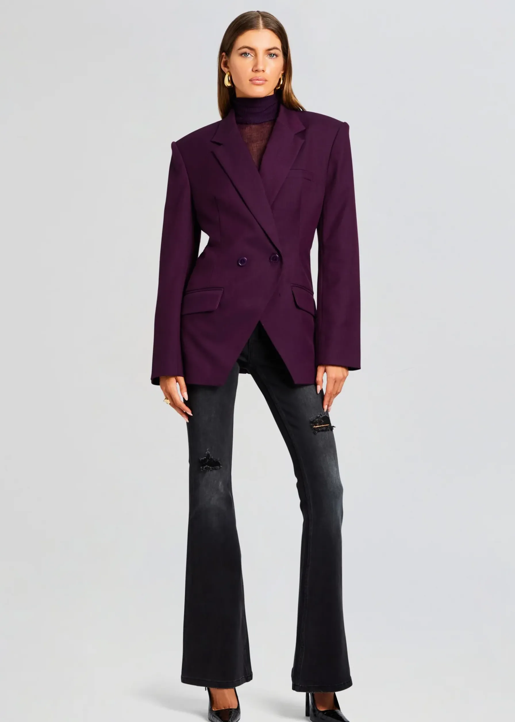 Retrofete Cosmo Blazer Eggplant Best Sale