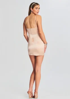 Retrofete Cosmo Dress Dusty Peach Clearance