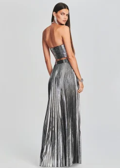 Retrofete Cressida Skirt Gunmetal Hot