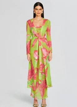 Retrofete Cruz Knit Duster Lime Anthurium Best Sale