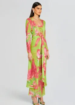Retrofete Cruz Knit Duster Lime Anthurium Best Sale