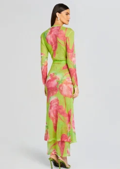 Retrofete Cruz Knit Duster Lime Anthurium Best Sale