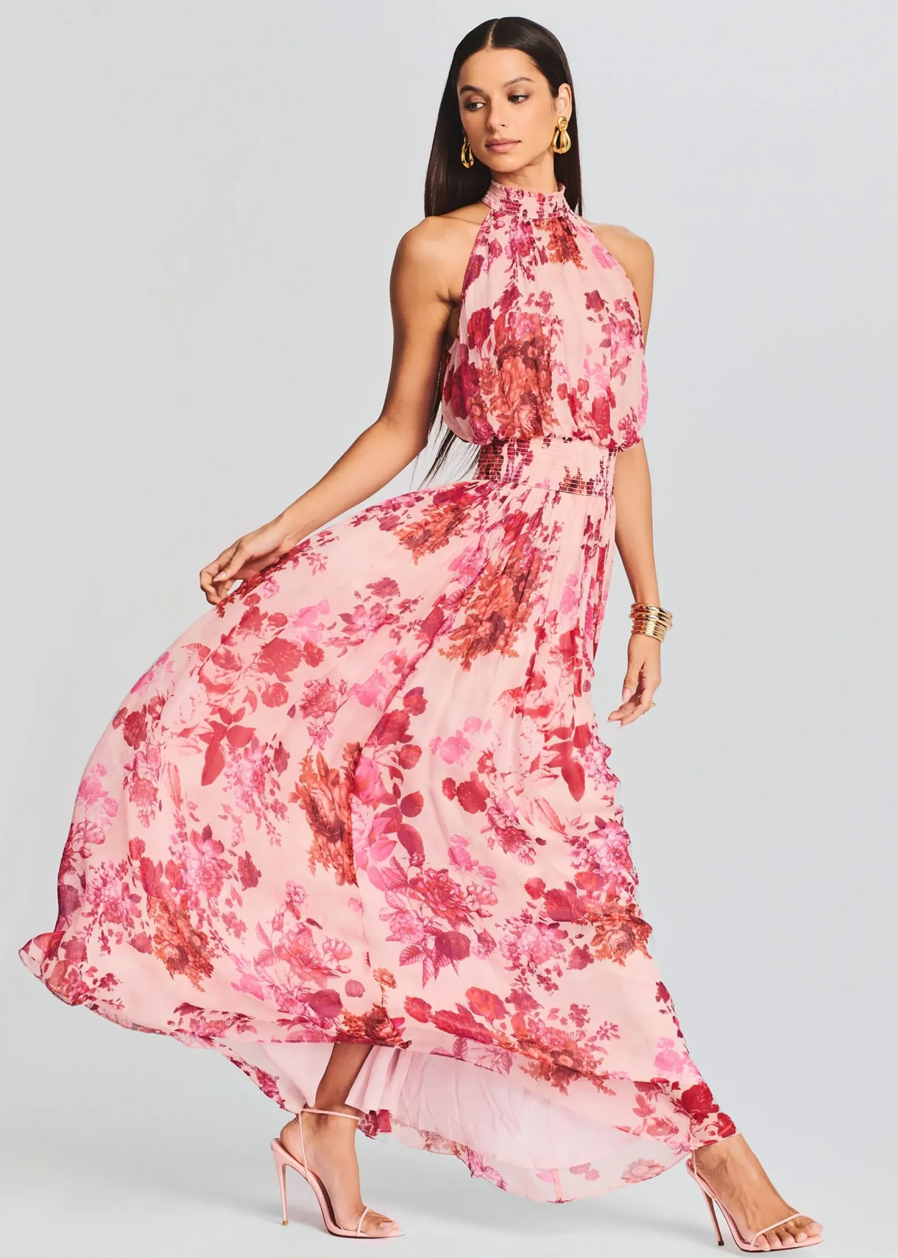 Retrofete Dali Long Dress Multi Hot