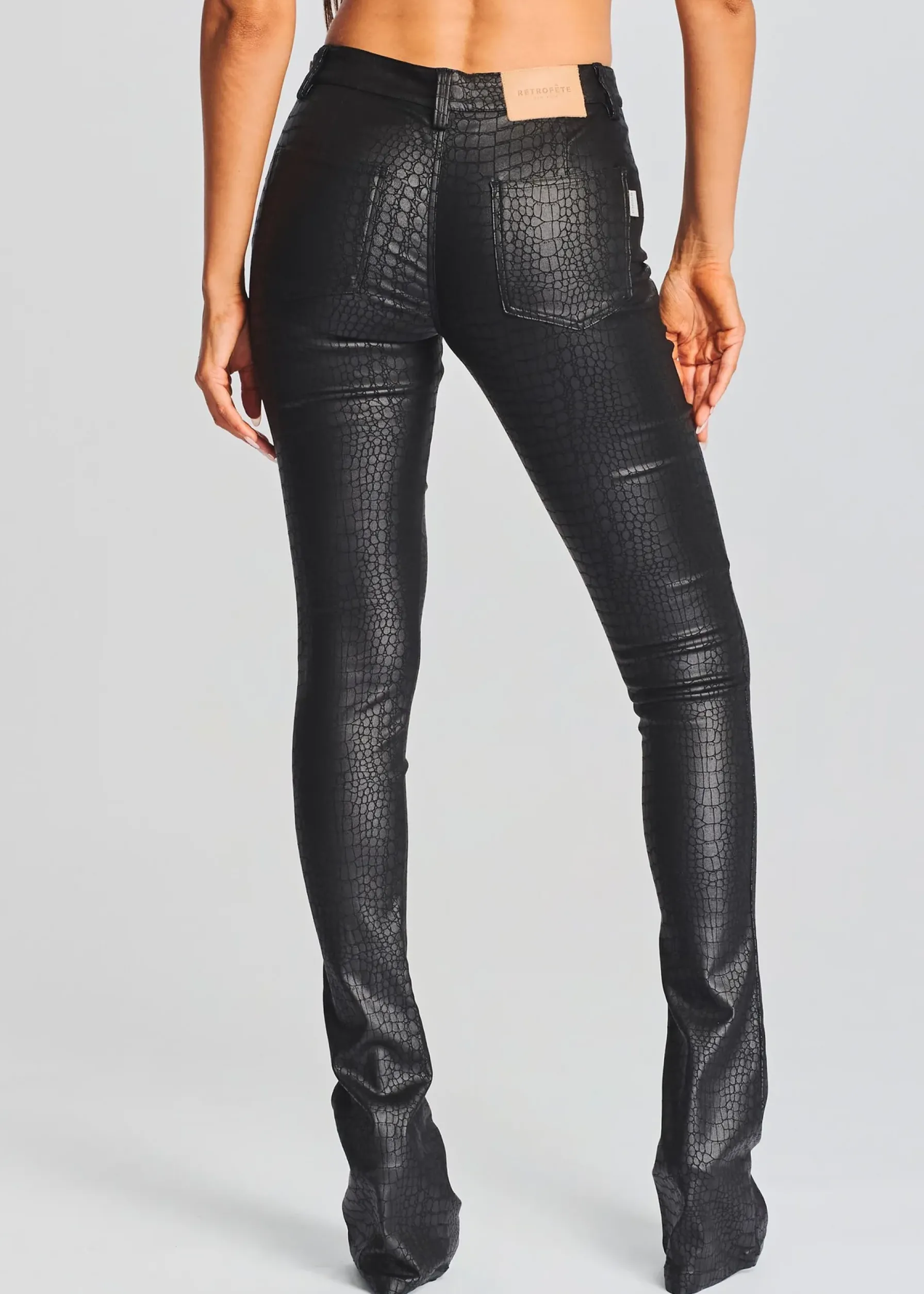 Retrofete Danica Coated Denim Pant Gator Shop