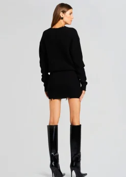 Retrofete Daniella Sweater Dress Black Shop
