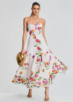 Retrofete Danny Long Dress White Bonita Flash Sale