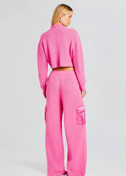 Retrofete Daph Knit Cargo Pant Malibu Pink Best Sale