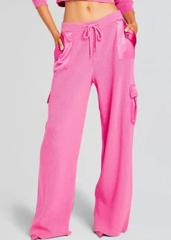 Retrofete Daph Knit Cargo Pant Malibu Pink Discount