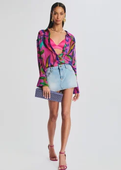 Retrofete Darlinda Mini Skirt Celeste Discount