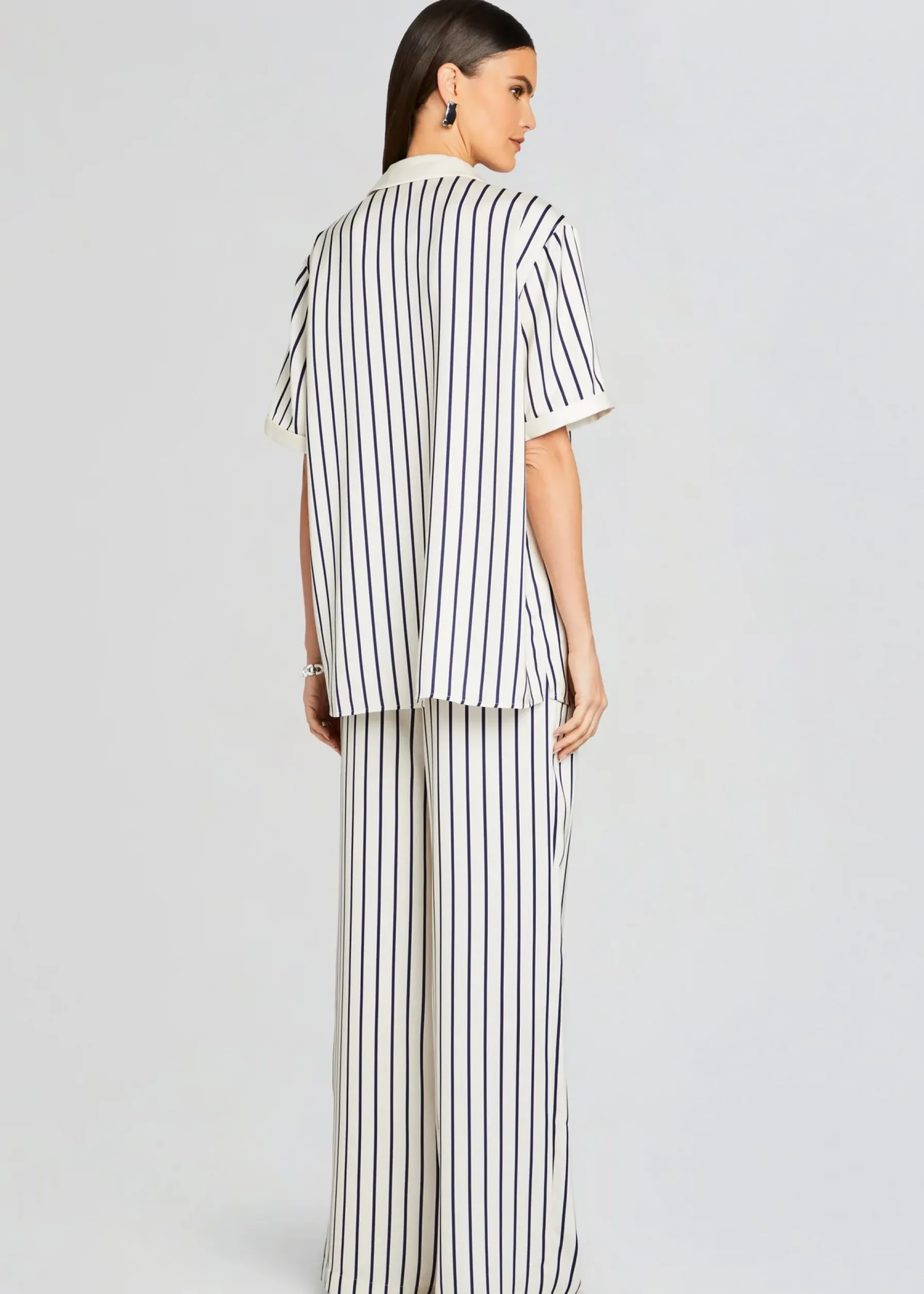 Retrofete Davey Blouse Navy/ Ivory Stripe Hot