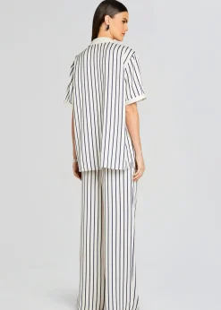 Retrofete Davey Blouse Navy/ Ivory Stripe Best Sale