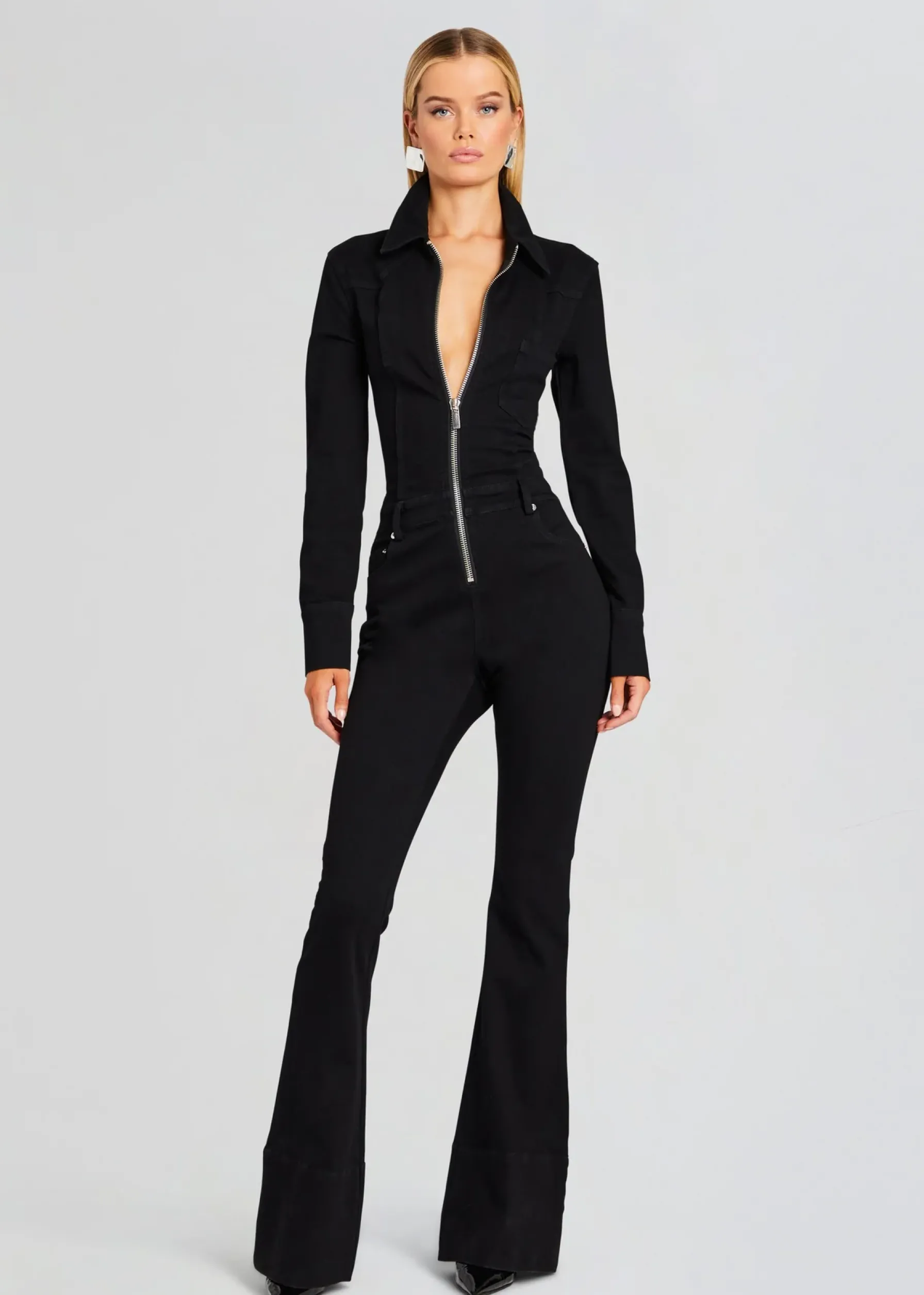 Retrofete Deedee Denim Jumpsuit Stone Black Online