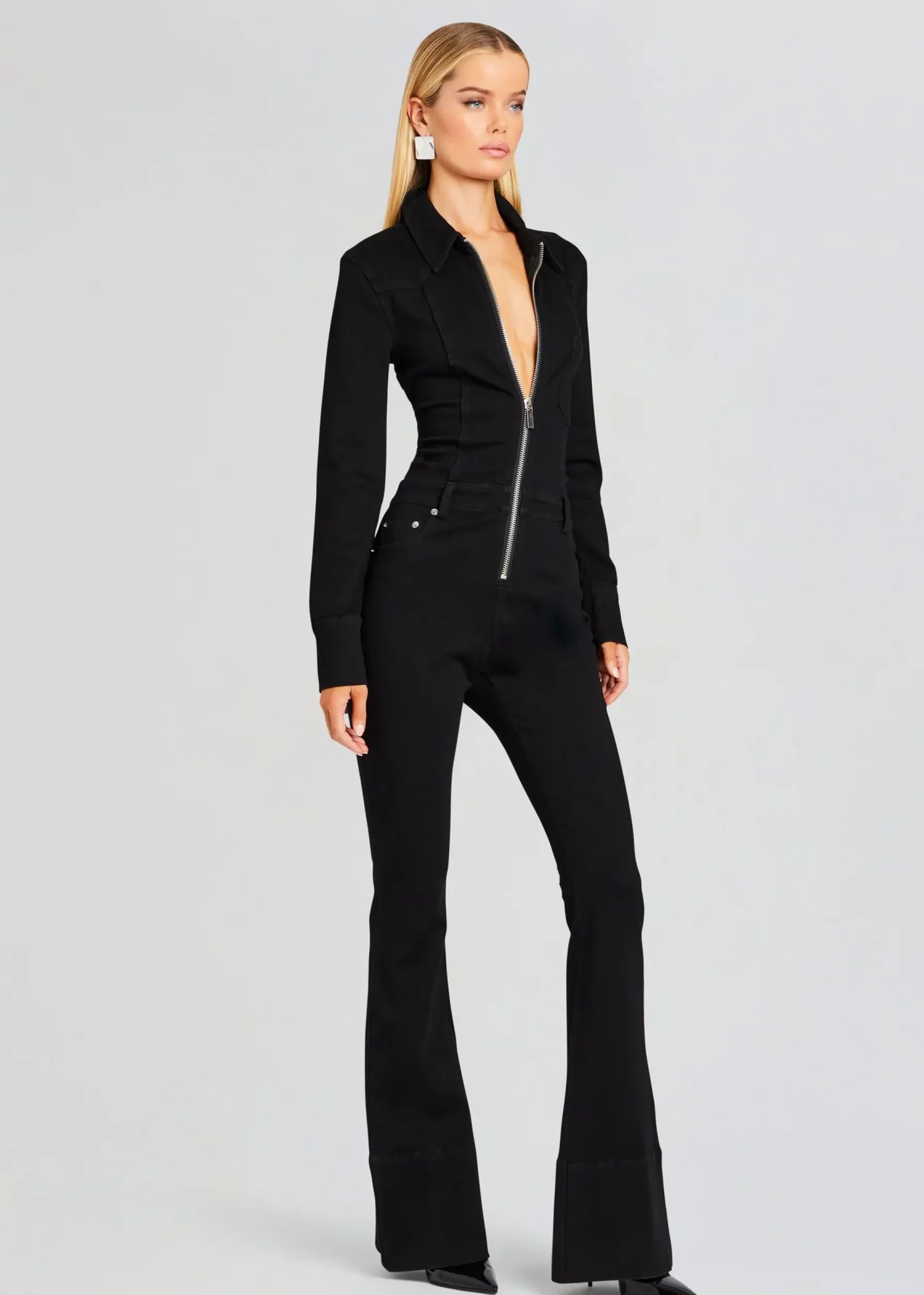 Retrofete Deedee Denim Jumpsuit Stone Black Online
