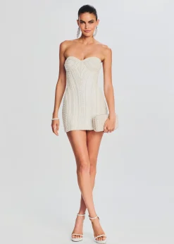 Retrofete Deema Pearl Dress Ivory Online