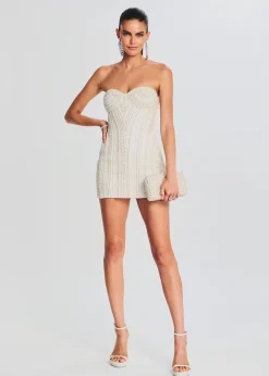 Retrofete Deema Pearl Dress Ivory Clearance