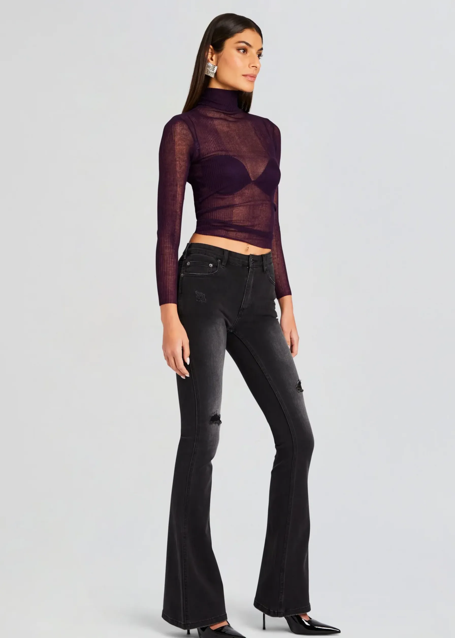 Retrofete Demi Mid Rise Jean Midnight Terry New