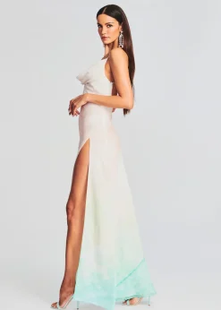 Retrofete Destiny Silk Dress Turquoise Bay Store
