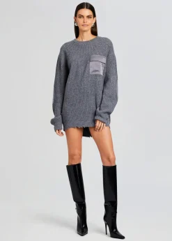 Retrofete Devin Wool Sweater Wool Pewter Cheap