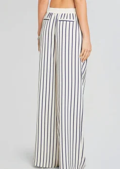 Retrofete Dixon Pant Navy/ Ivory Stripe Flash Sale