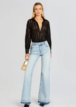 Retrofete Donney Bodysuit Black Sham Clearance