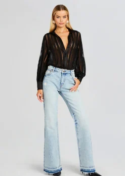 Retrofete Donney Bodysuit Black Sham Clearance