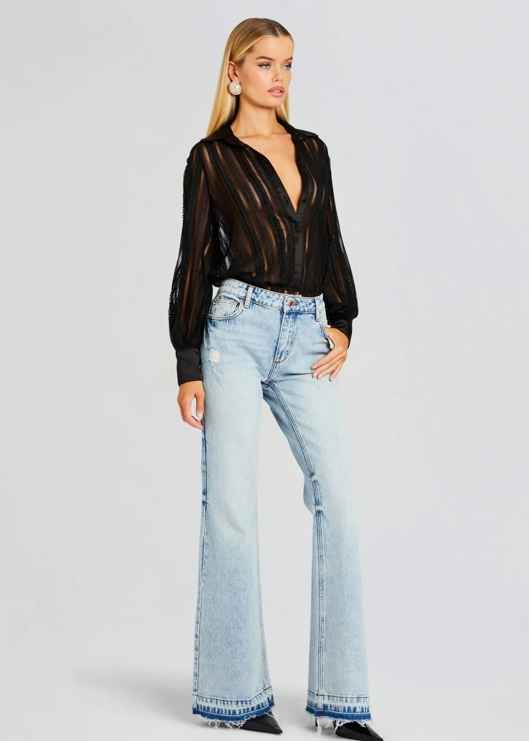 Retrofete Donney Bodysuit Black Sham Cheap