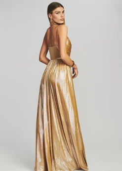 Retrofete Doss Dress Champagne Gold Online