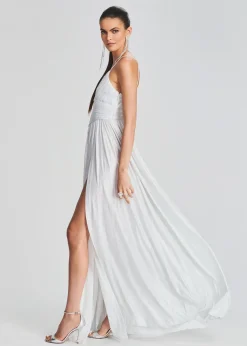 Retrofete Doss Dress Silver/White Shop