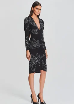 Retrofete Dream Midi Dress Black Flash Sale