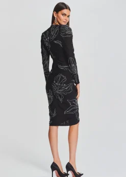 Retrofete Dream Midi Dress Black Flash Sale