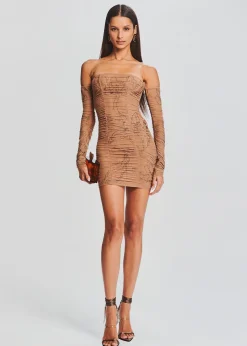 Retrofete Dream Mini Dress Nude Fashion
