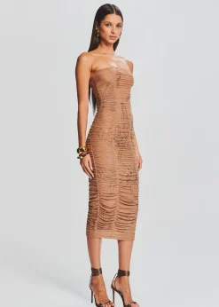 Retrofete Dream Strapless Dress Nude Best Sale