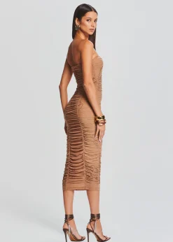 Retrofete Dream Strapless Dress Nude Best Sale