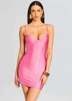 Retrofete Eliana Lycra Mini Dress Rose Blossom Sale