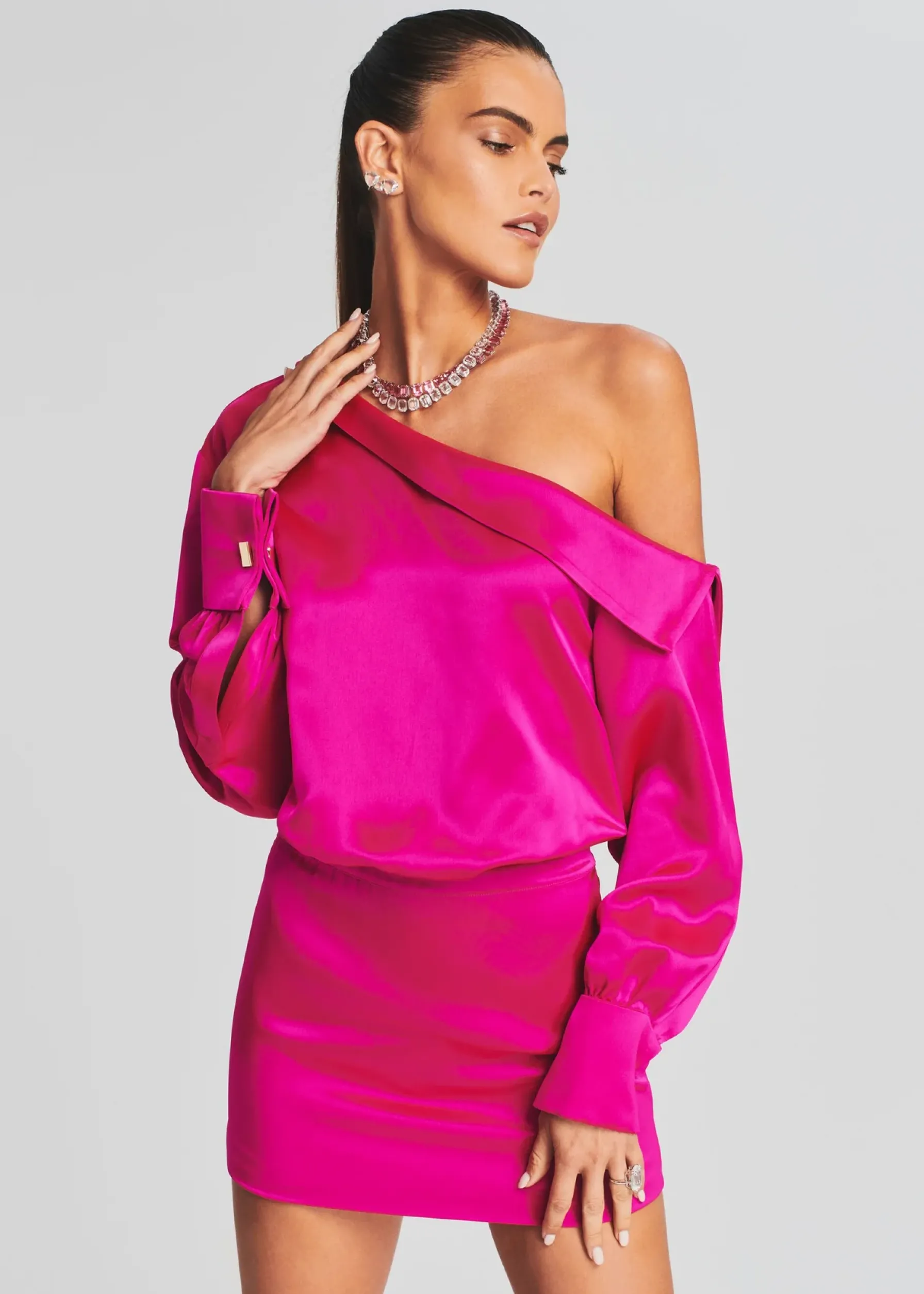 Retrofete Elio Dress Neon Pink Best Sale