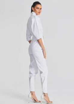 Retrofete Ellis Jumpsuit Optic White Discount