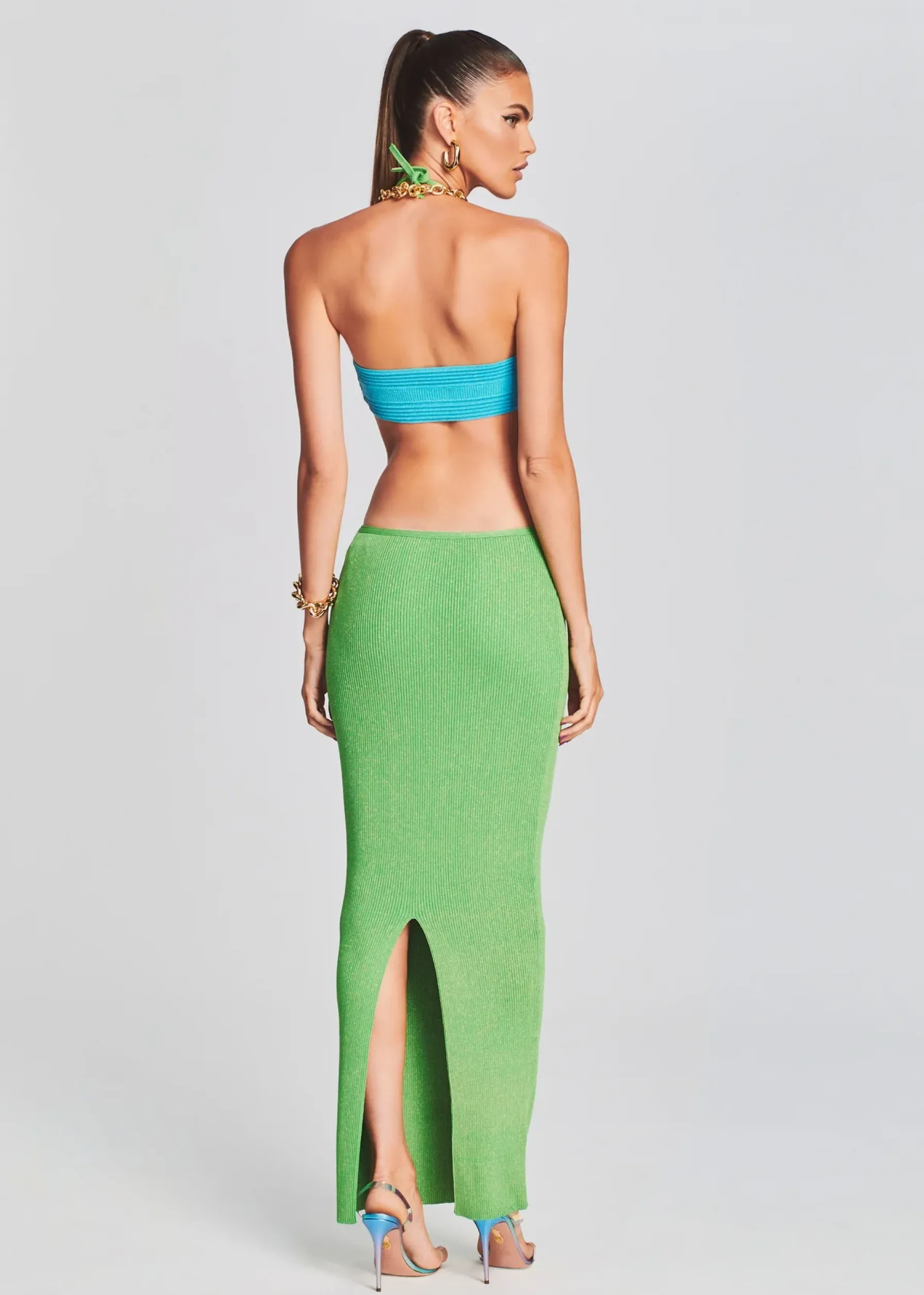 Retrofete Eloisa Dress Green/Blue Sale