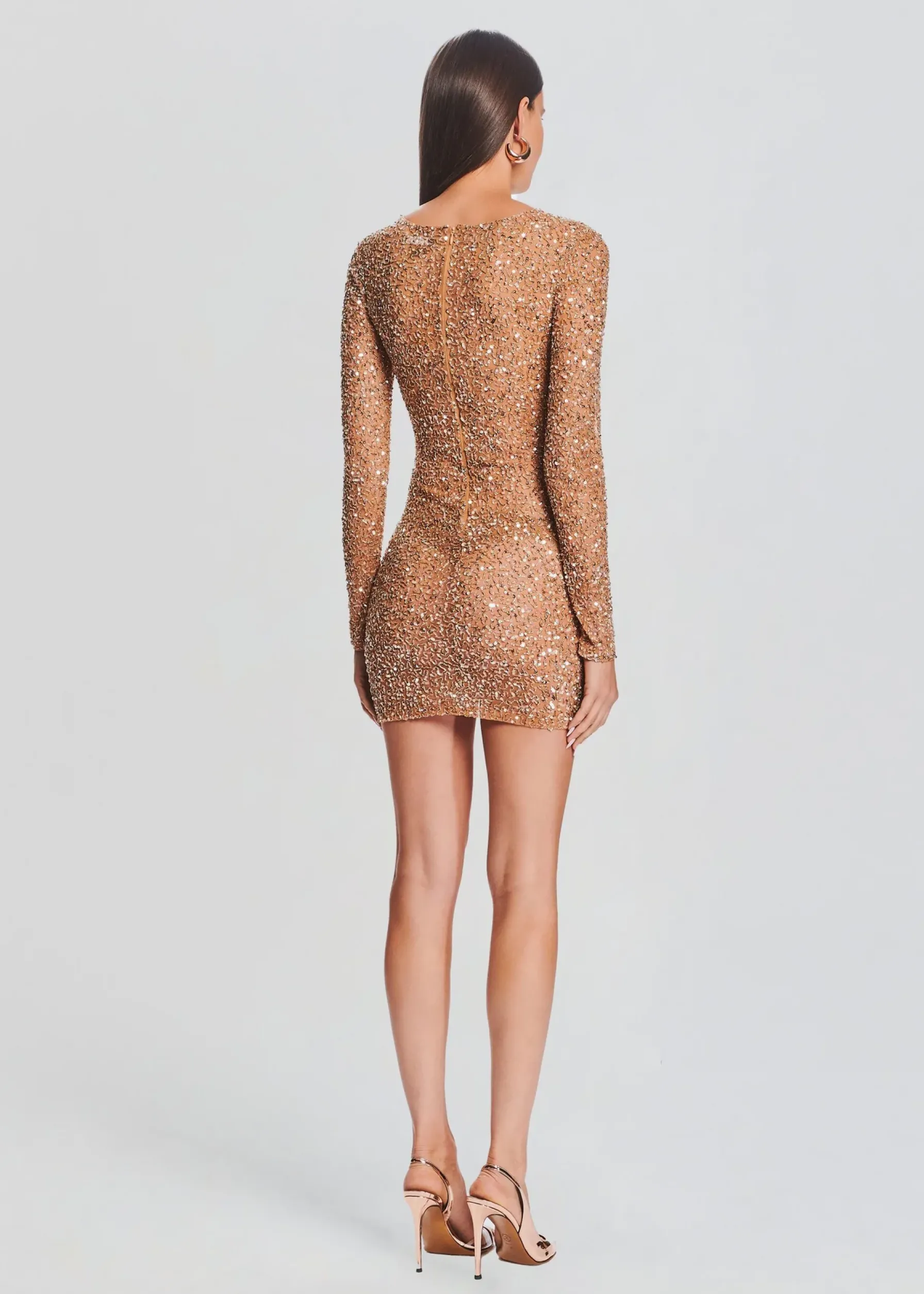 Retrofete Emani Sequin Dress Champagne Best