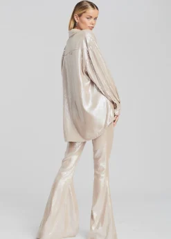 Retrofete Enzo Sequin Pant Champagne Fashion
