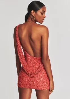 Retrofete Esme Sequin Dress Calypso Coral Sale