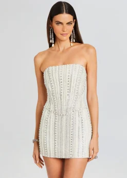 Retrofete Esmeray Embellished Dress White Fashion