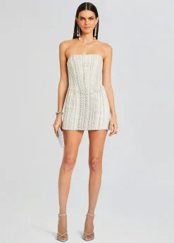 Retrofete Esmeray Embellished Dress White Cheap