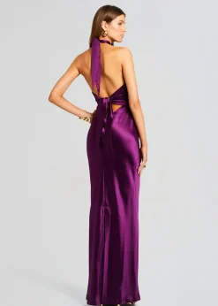 Retrofete Ester Dress Eggplant Clearance