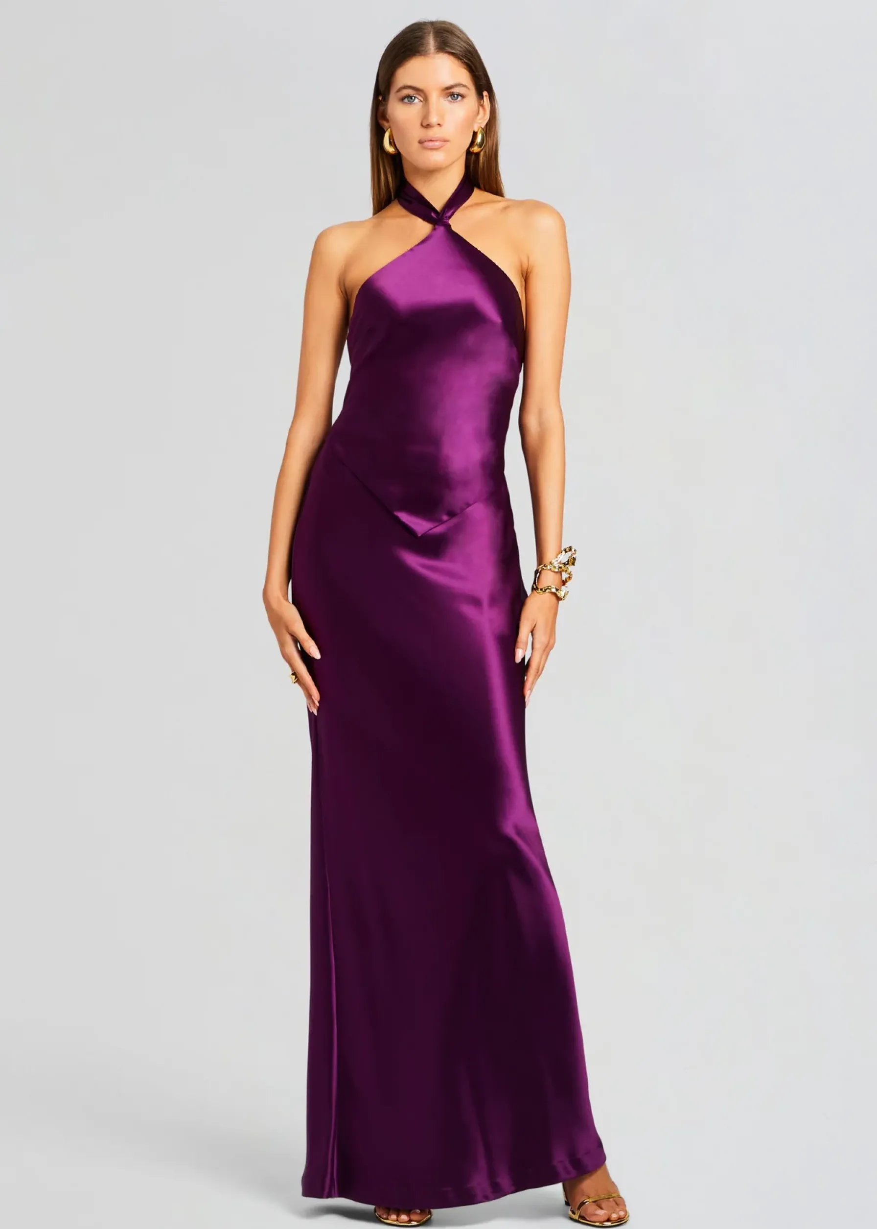 Retrofete Ester Dress Eggplant Clearance