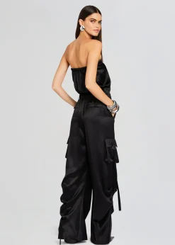 Retrofete Estrella Cargo Jumpsuit Black Shop